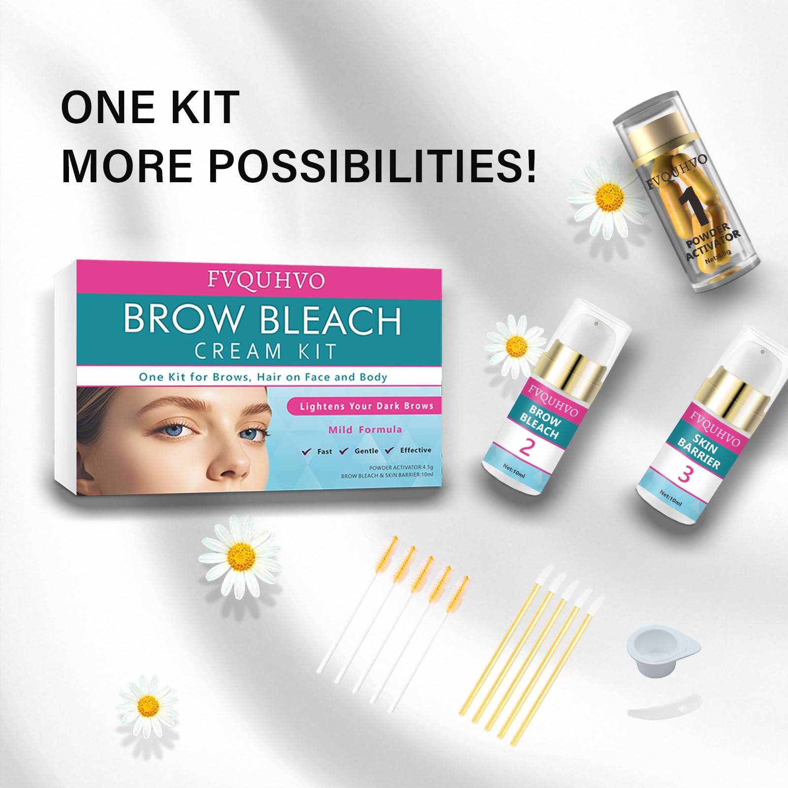 Usage polyvalent sur visage, bras et corps avec Fvquhvo