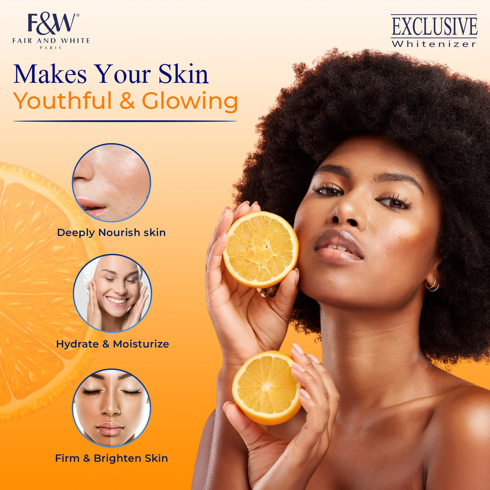 Texture lumineuse et légère du sérum vitamine C F&W pour le soin quotidien.