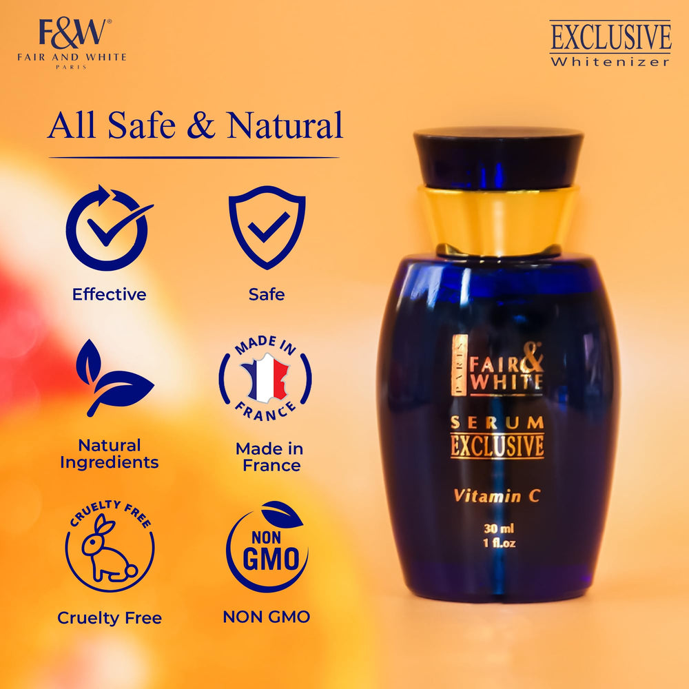 Vitrine salle de bain montrant le sérum F&W prêt à routine quotidienne.