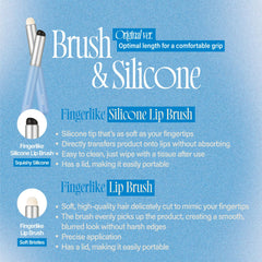 Brosse fwee à lèvres en silicone mince, détail net pour les contours.