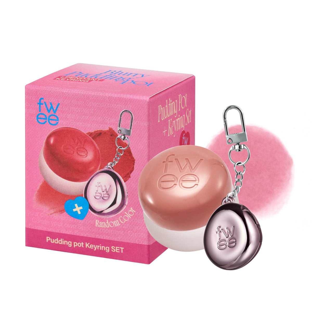 Fwee pot crème floue sur les joues, teint naturel et lumineux.