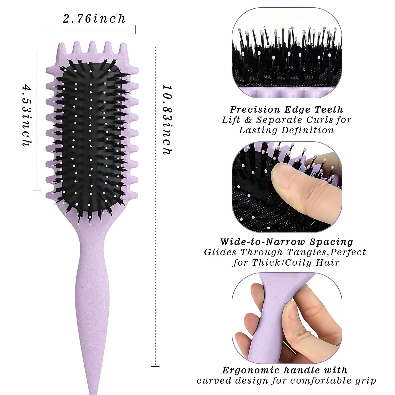 FXIYILTS brosse-cheveux-demelage-sans-noeud, démêle en douceur sans tirer.