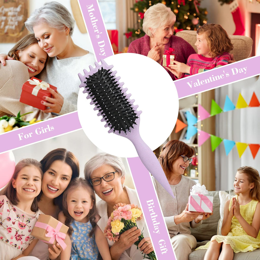 FXIYILTS brosse-cheveux-distribution-produits, capte et répartit les soins pour une coiffure uniforme.