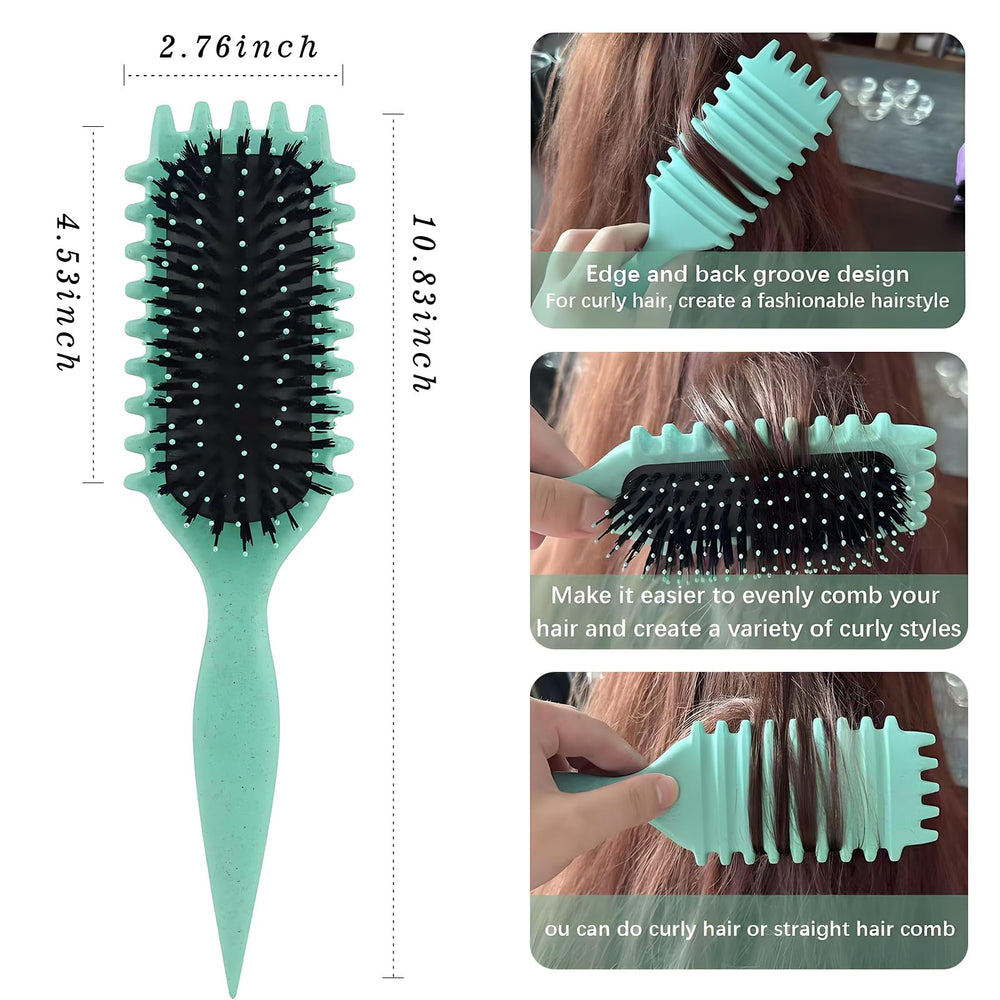 FXIYILTS brosse-cheveux-humide-definition aide à mieux définir les boucles après la douche.