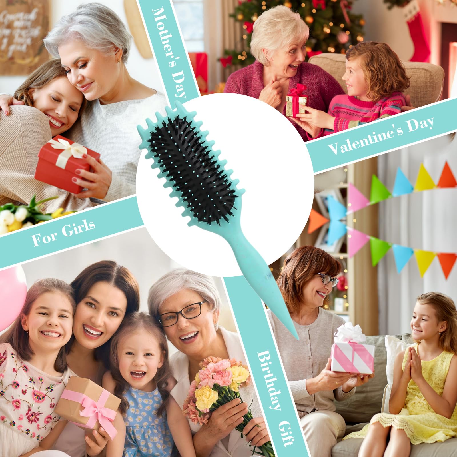 FXIYILTS brosse-cheveux-usage-quotidien simplifie l’entretien quotidien des boucles.
