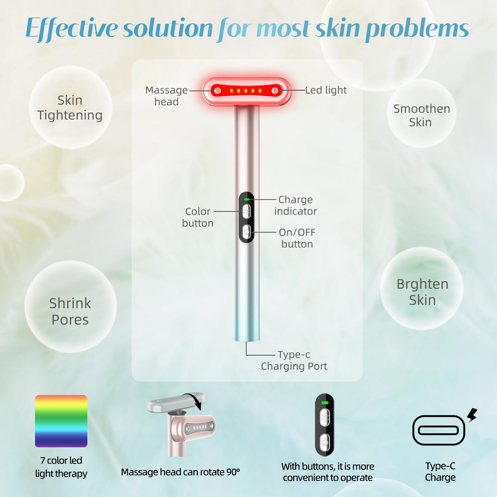 Fxtiaa Led-Face-Wand : rituel de soins à domicile avec expérience spa.