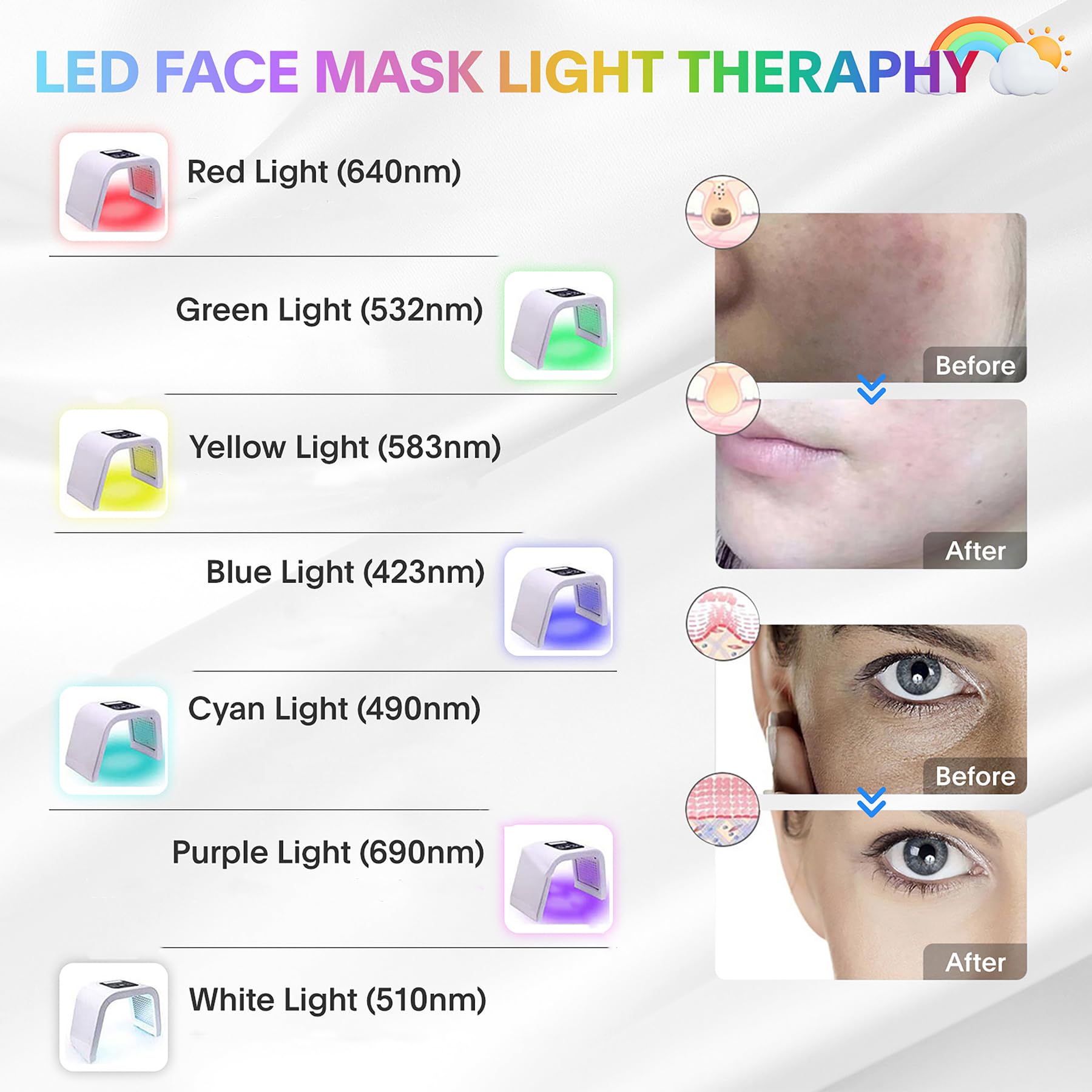 Masque Fxtiaa LED rouge pour le visage offrant une ambiance de soin et éclat potentiel