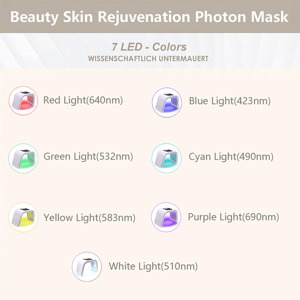 Masque LED Fxtiaa visage rouge, stimulation ciblée du teint et de l’éclat.
