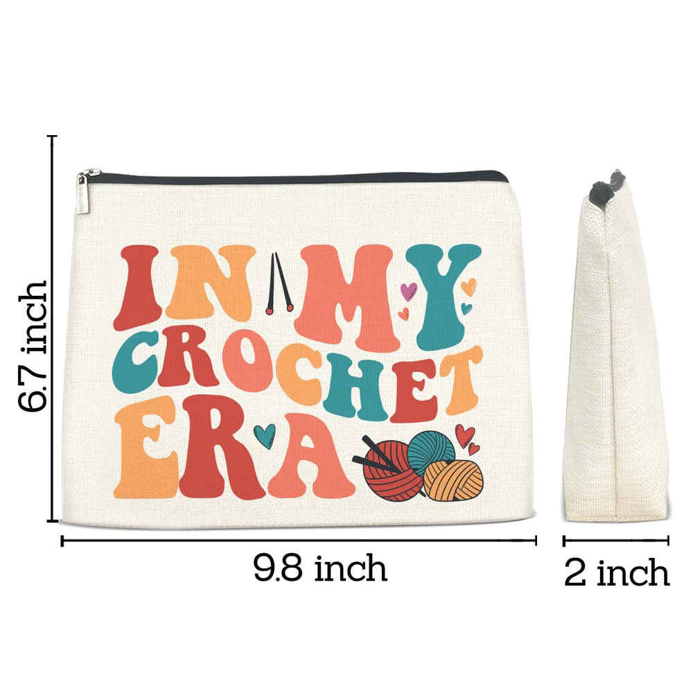 FYDHQSS Pochette maquillage imprimée crochet dos à dos, allure joyeuse pour voyage et quotidien