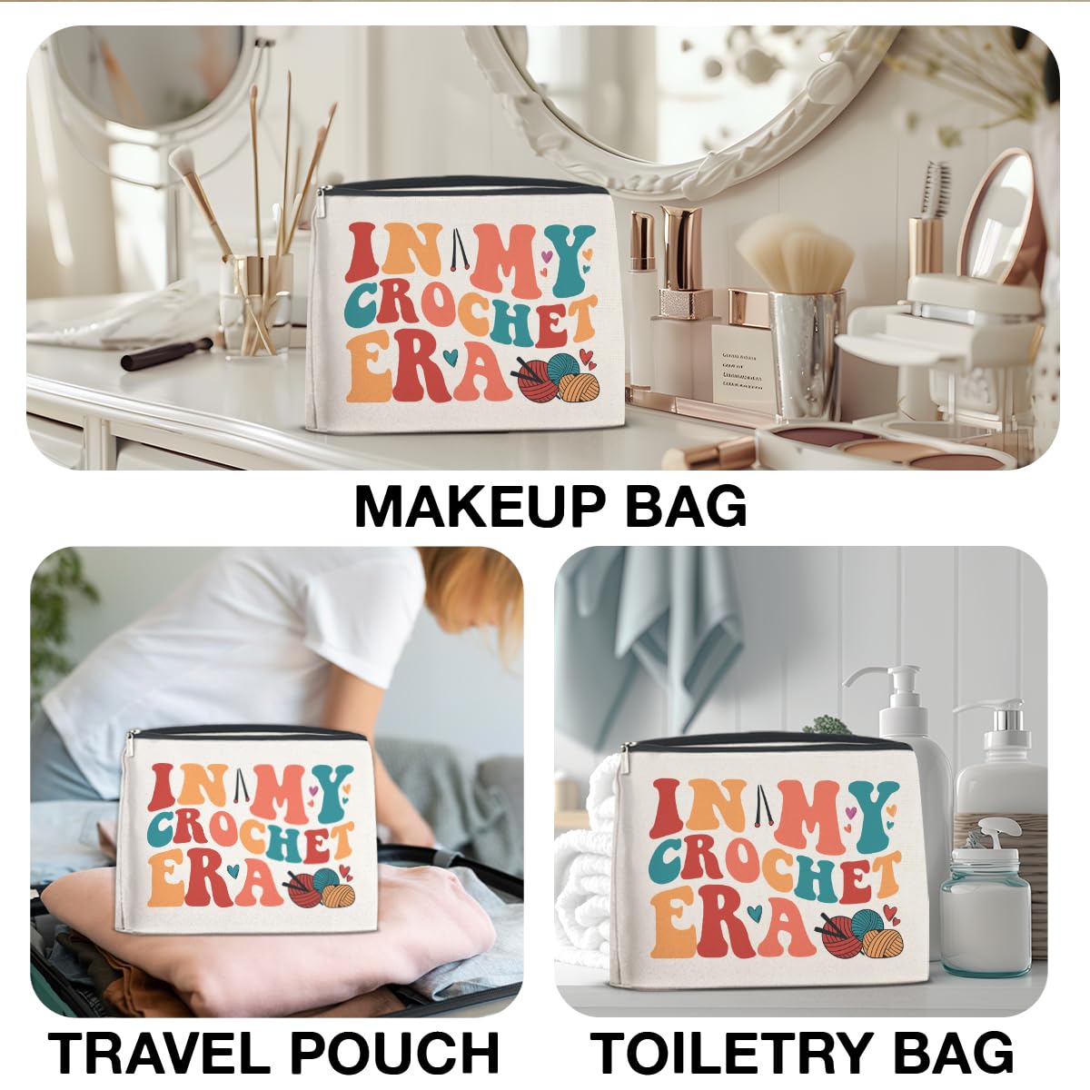 FYDHQSS Utilisation polyvalente: maquillage et toilette dans un seul accessoire