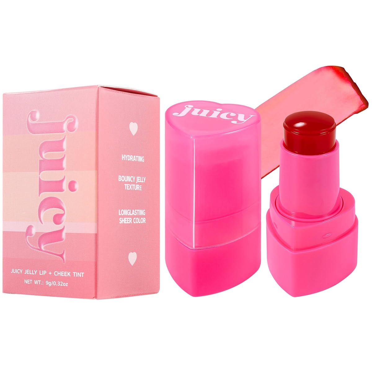 FYEBOO Teint Gelée Hydratant sur lèvres et joues pour une couleur légère et durable.
