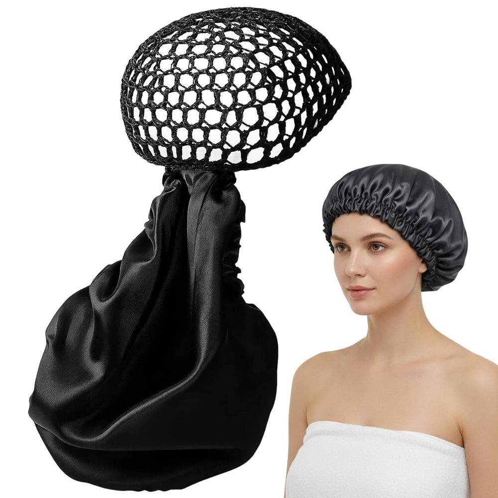Fymueth Wrap Cap: capuche filet pour cheveux et foulard, protection durable.