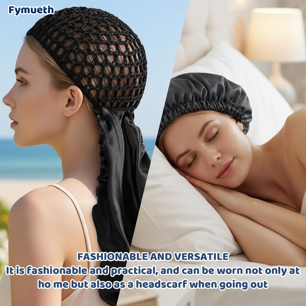 Fymueth Wrap Cap: compagnon nocturne pour protéger les styles entre les visites.
