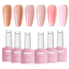 FZANEST Jelly Nude: ensemble de bouteilles pour un nude translucide et lumineux.