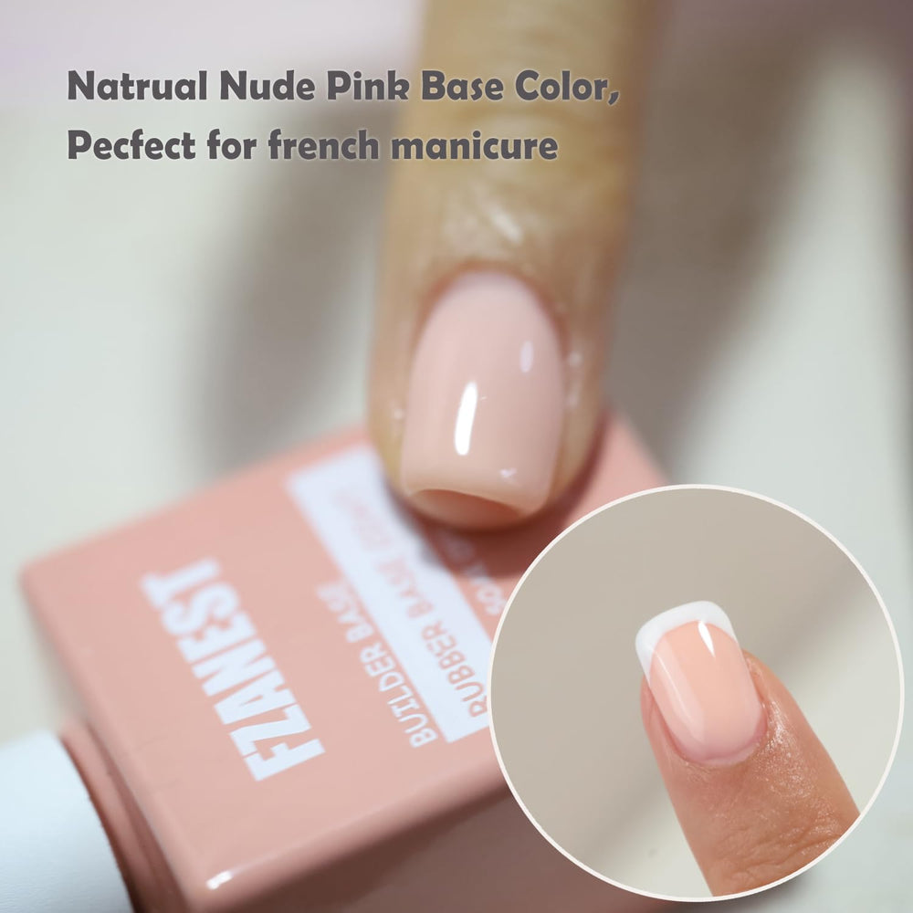 Gel translucide rose nude FZANEST pour un rendu discret.
