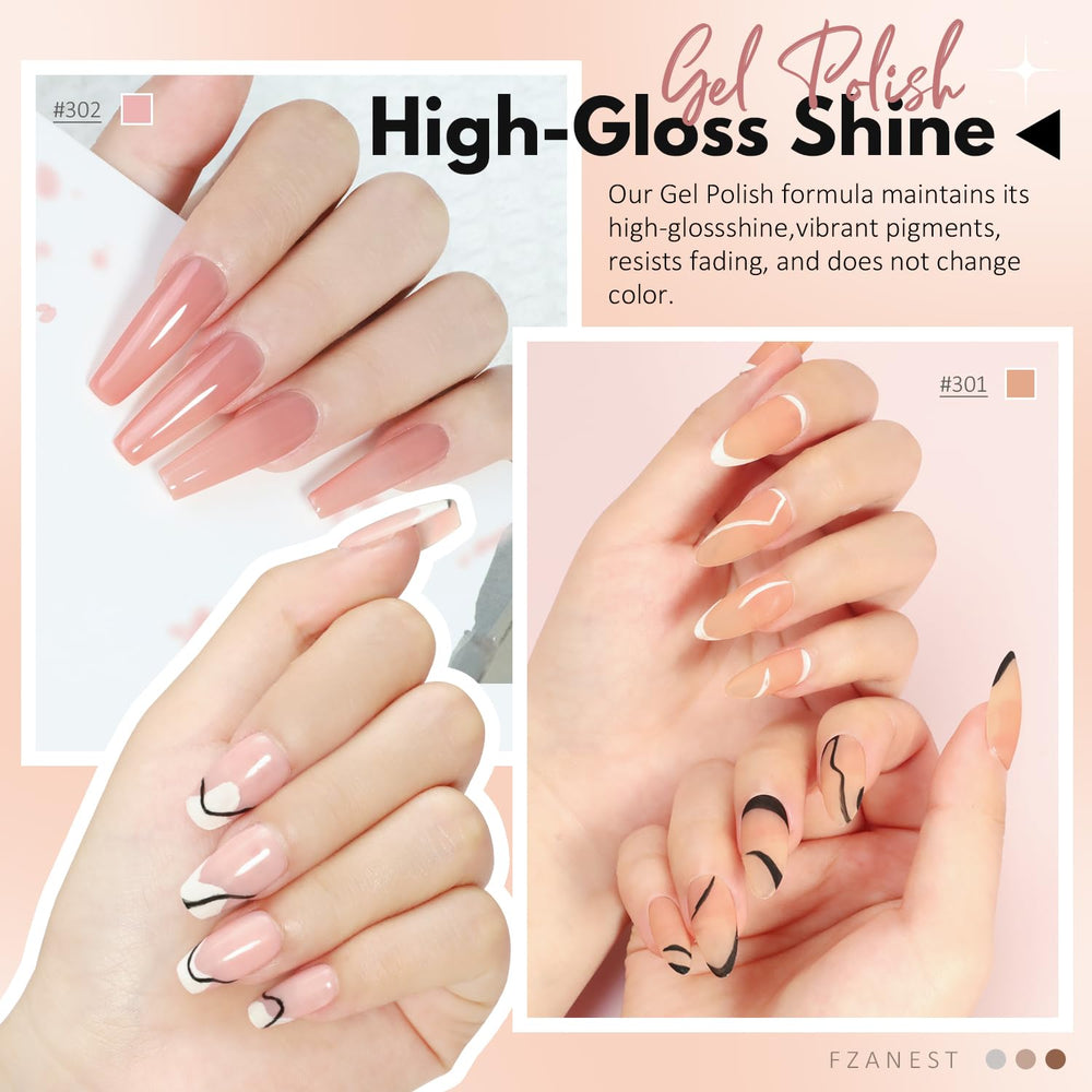FZANEST Jelly Nude: texture translucide qui donne un fini naturel.