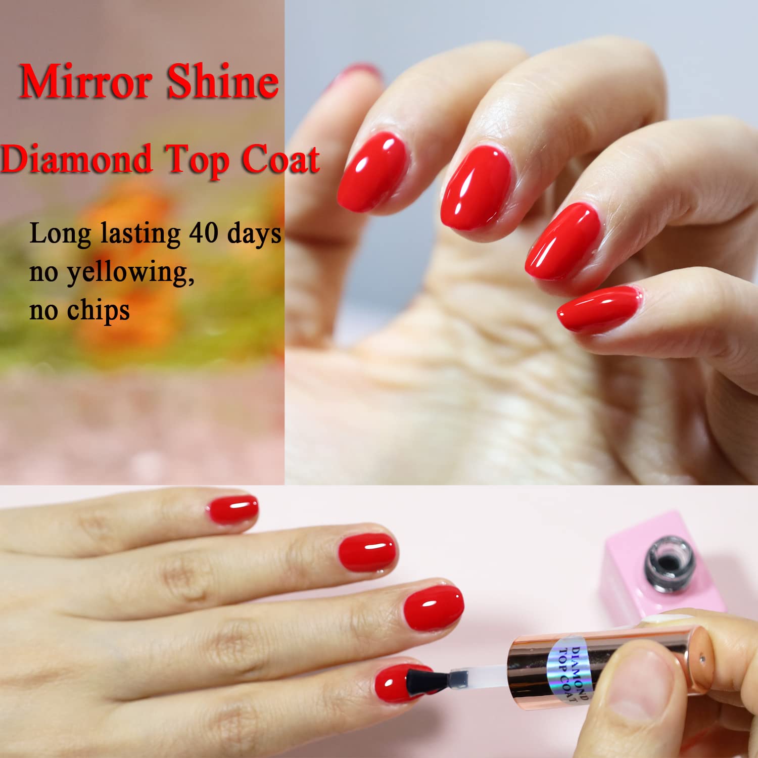 FZANEST Brillance miroir durable protégeant le nail art.