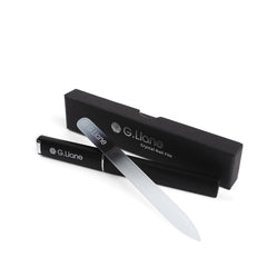 G.Liane Crystal Nail File double face en verre pour façonnage précis des ongles