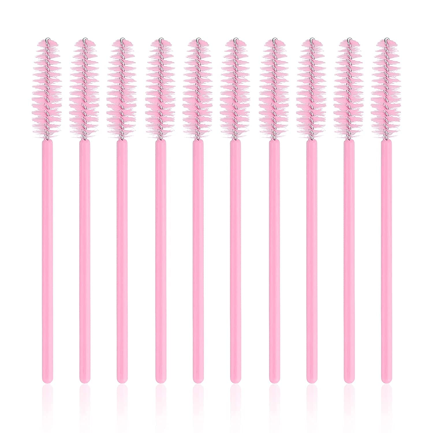 Brosse cils flexible pliante G2PLUS rose, s’adapte à votre routine maquillage.