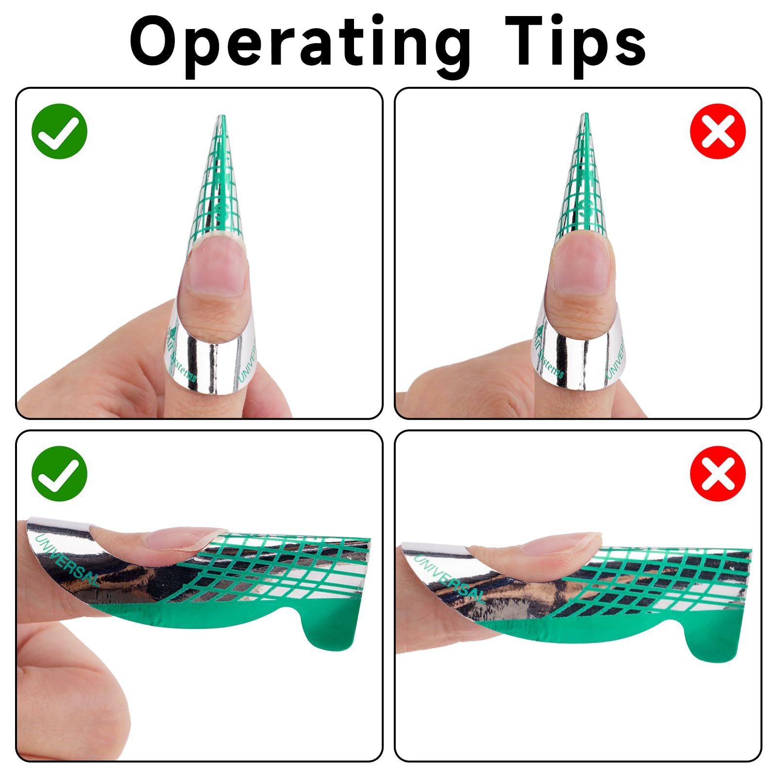 G2PLUS Formes d’ongles faciles à appliquer sur le doigt à domicile