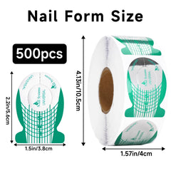 G2PLUS Ensemble de 500 formes d’ongles adhésives pour extensions faciles