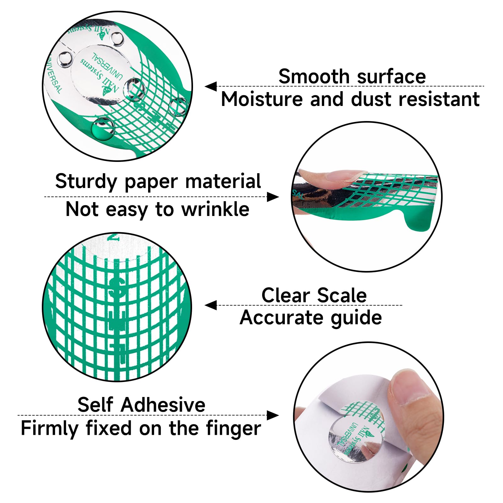 G2PLUS Formes extension auto-adhésives pour fixation durable sur l’ongle