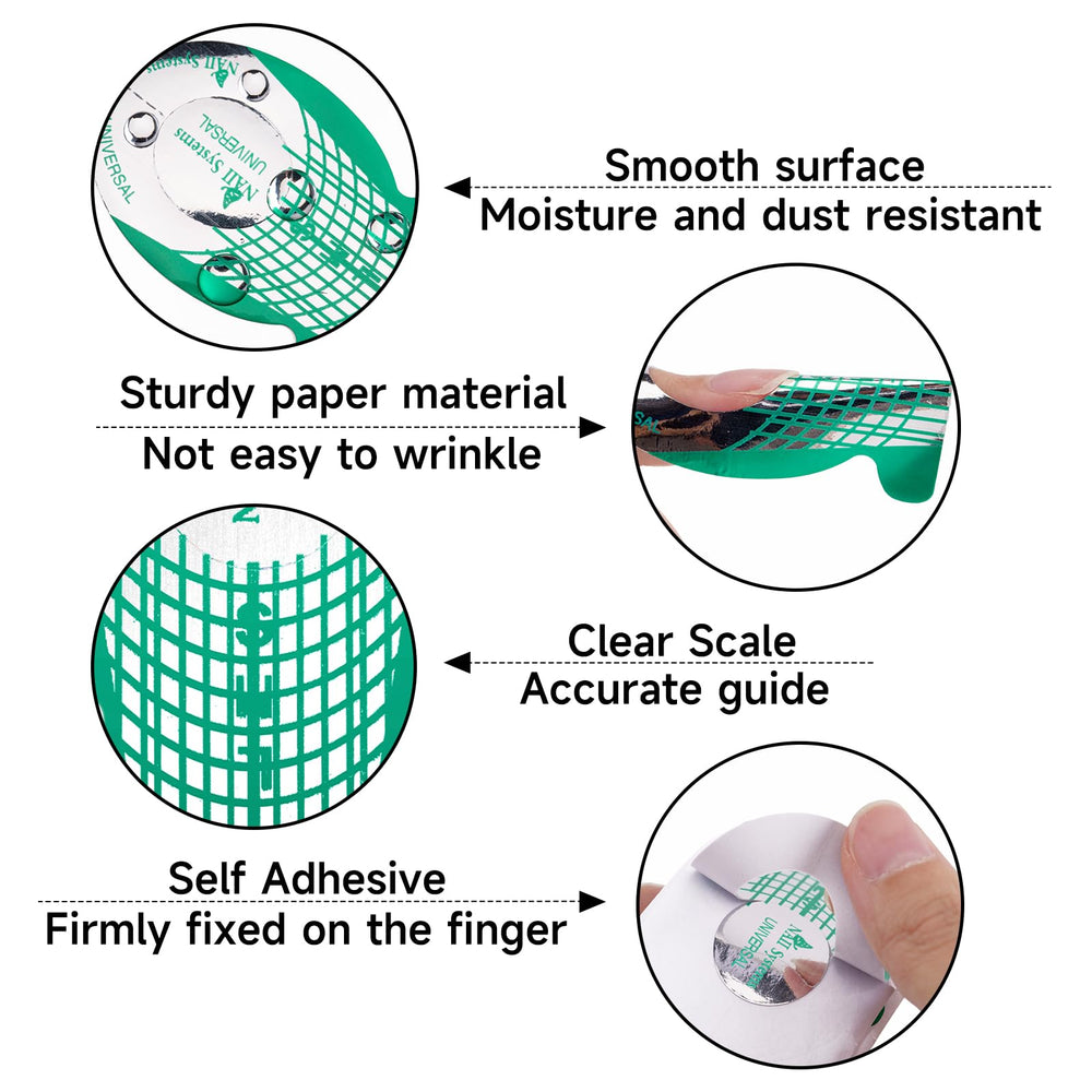 G2PLUS Formes extension auto-adhésives pour fixation durable sur l’ongle