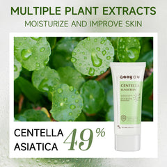 Gaayou Centella crème solaire, finition mat qui contrôle la brillance.