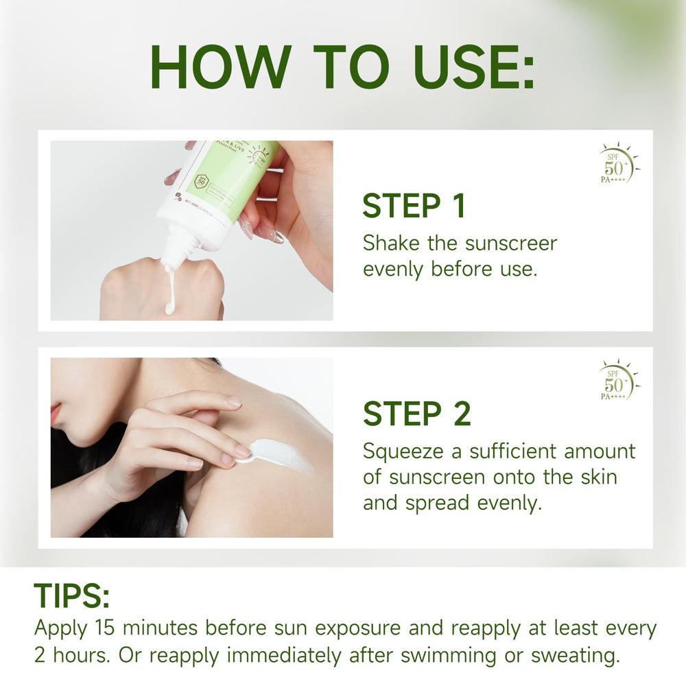 Gaayou Centella usage quotidien, protection simple et efficace sans film blanc.