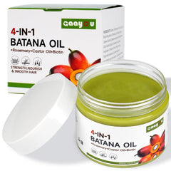 Gaayou Batana avec romarin, huile nourrissante pour cheveux en croissance.