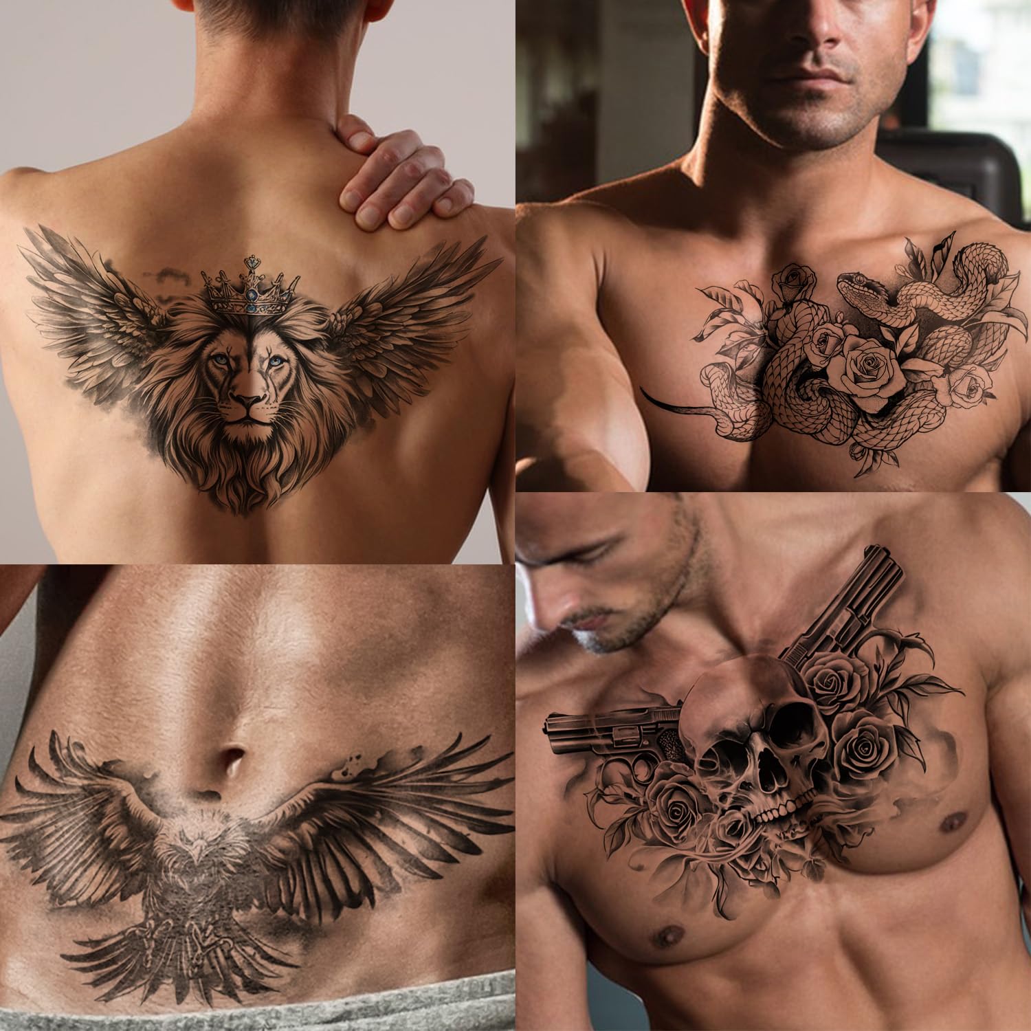 Tatouage abdomen et taille Gabizafia, masque temporaire d'imperfections.