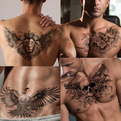 Tatouage abdomen et taille Gabizafia, masque temporaire d'imperfections.