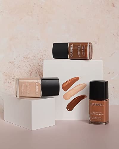 Gabriel Cosmetics Fond de Teint Liquide – Pompe optionnelle pour doser sans gaspillage.