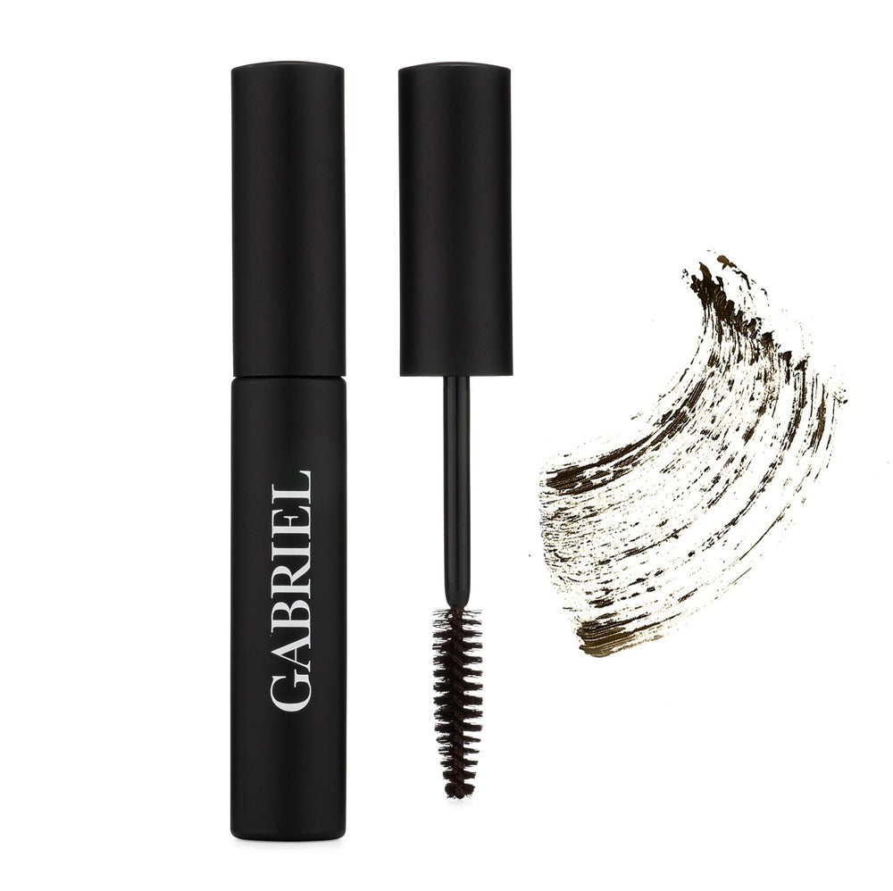 Gabriel Cosmetics Mascara Noir Brun – sans bavures et tenue longue durée.