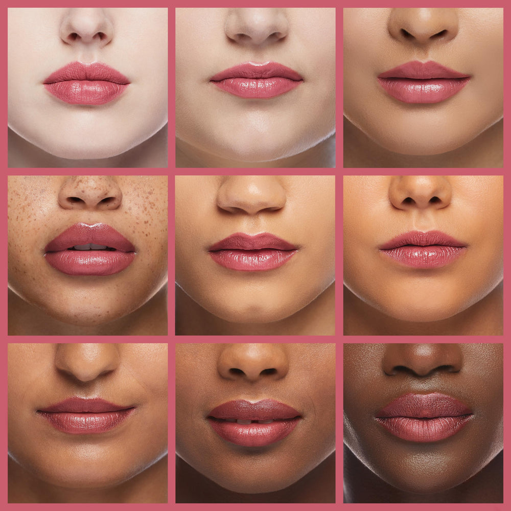Échantillons de teinte Soft Berry par Gabriel Cosmetics.
