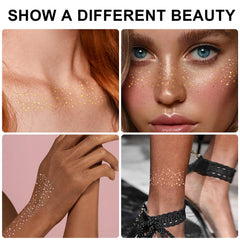 GADMLURY accessoires maquillage paillettes argent, idéal pour un look glamour.