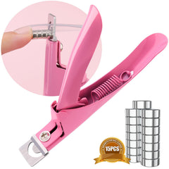 GA&EN coupe-ongles premium rose clair avec aimants pour une longueur uniforme