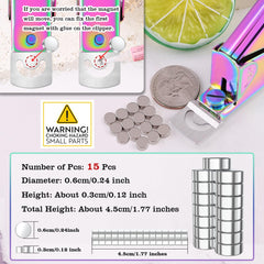 GA&EN regleurs-aimants-15pieces: ajuste rapidement la longueur des extensions d'ongles.