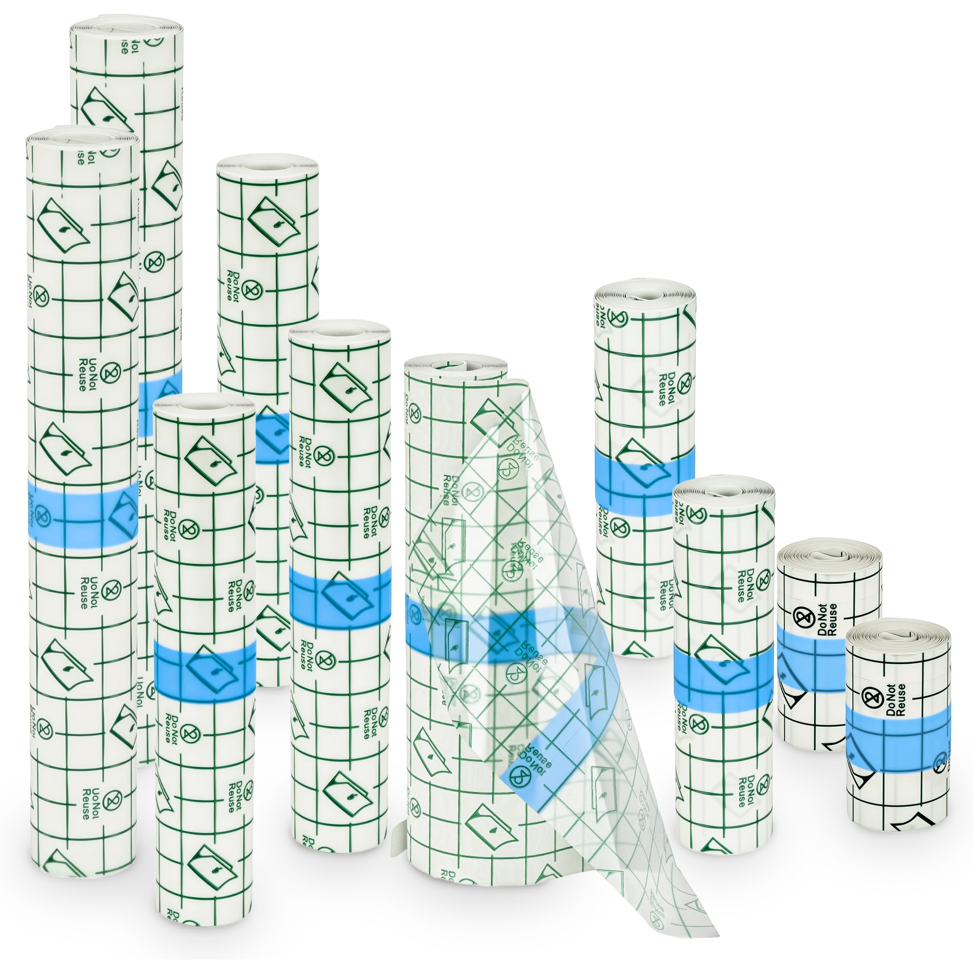 Gagatoad Tattoo Wrap montrant l ensemble de 10 rouleaux pour tous tatouages.