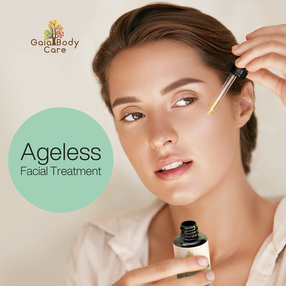 Routine quotidienne simple avec Gaia Bakuchiol huile visage.