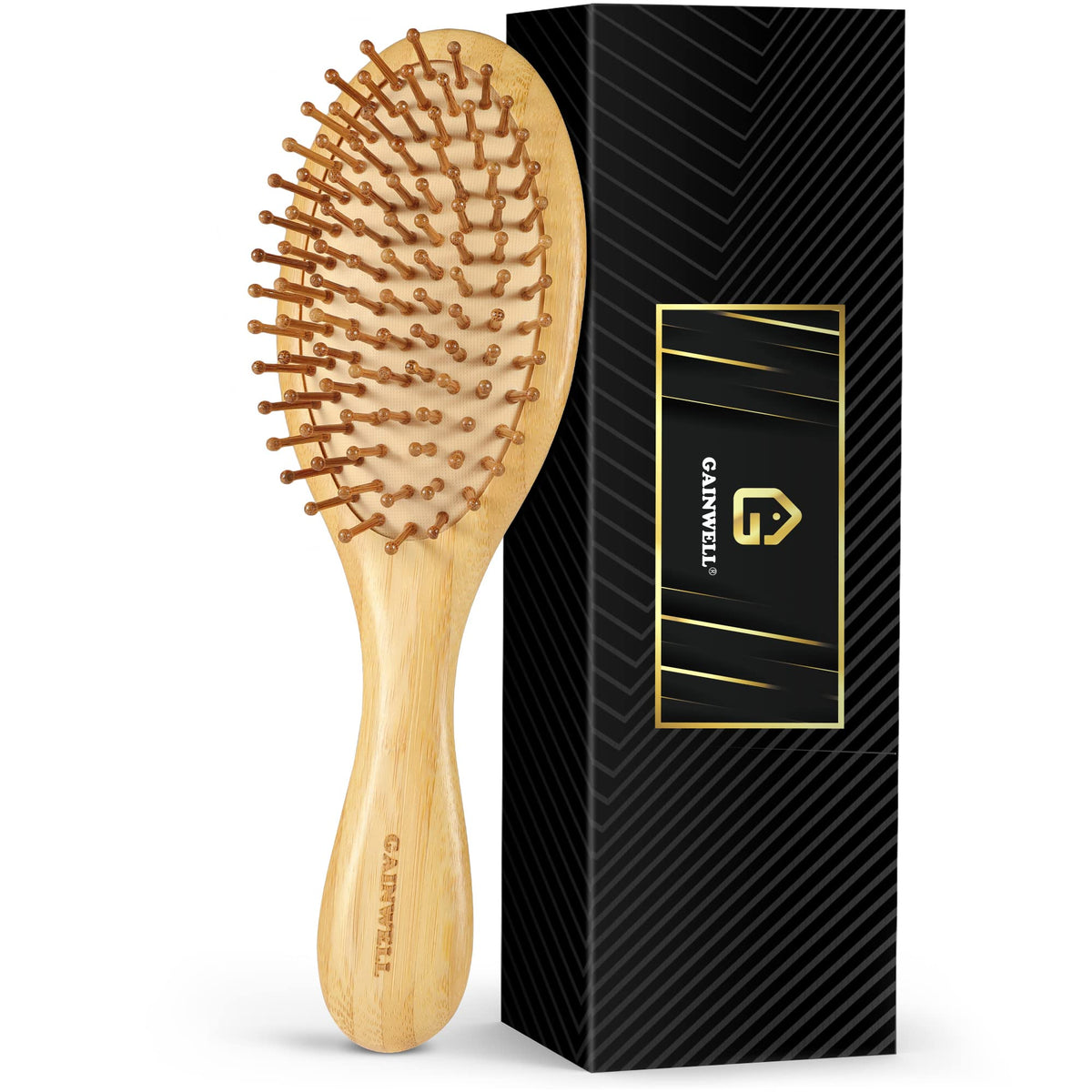 Gainwell brosse bambou démêlage en douceur favorisant la vitalité des cheveux