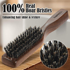 GAINWELL brosse sanglier cheveux humides, glisse facile et distribution de l'huile.