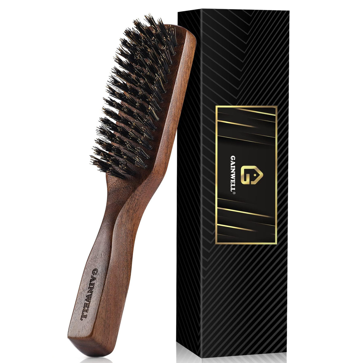 GAINWELL brosse sanglier cheveux secs, démêlage en douceur et brillance.