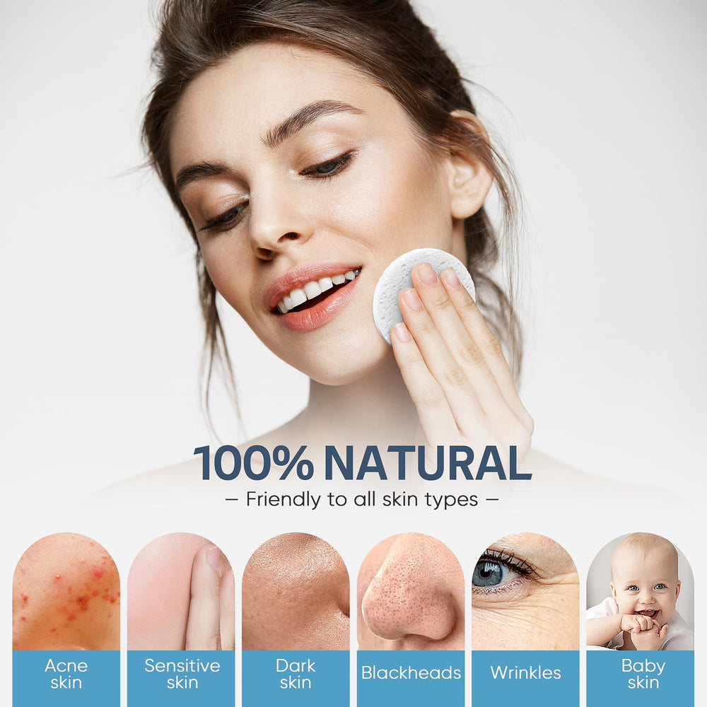 Exfoliation douce avec éponges GAINWELL, peau éclaircie sans agressivité