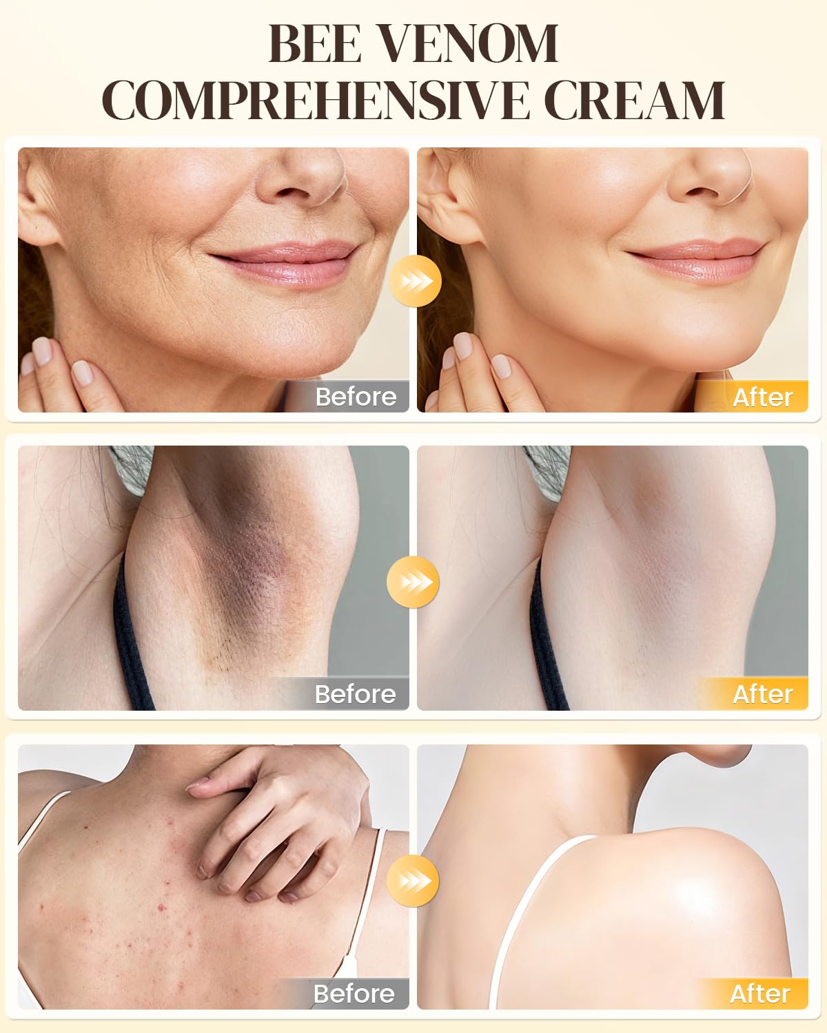 GAJUANR Venin d'Abeille crème hydratation optimisée pour la peau.