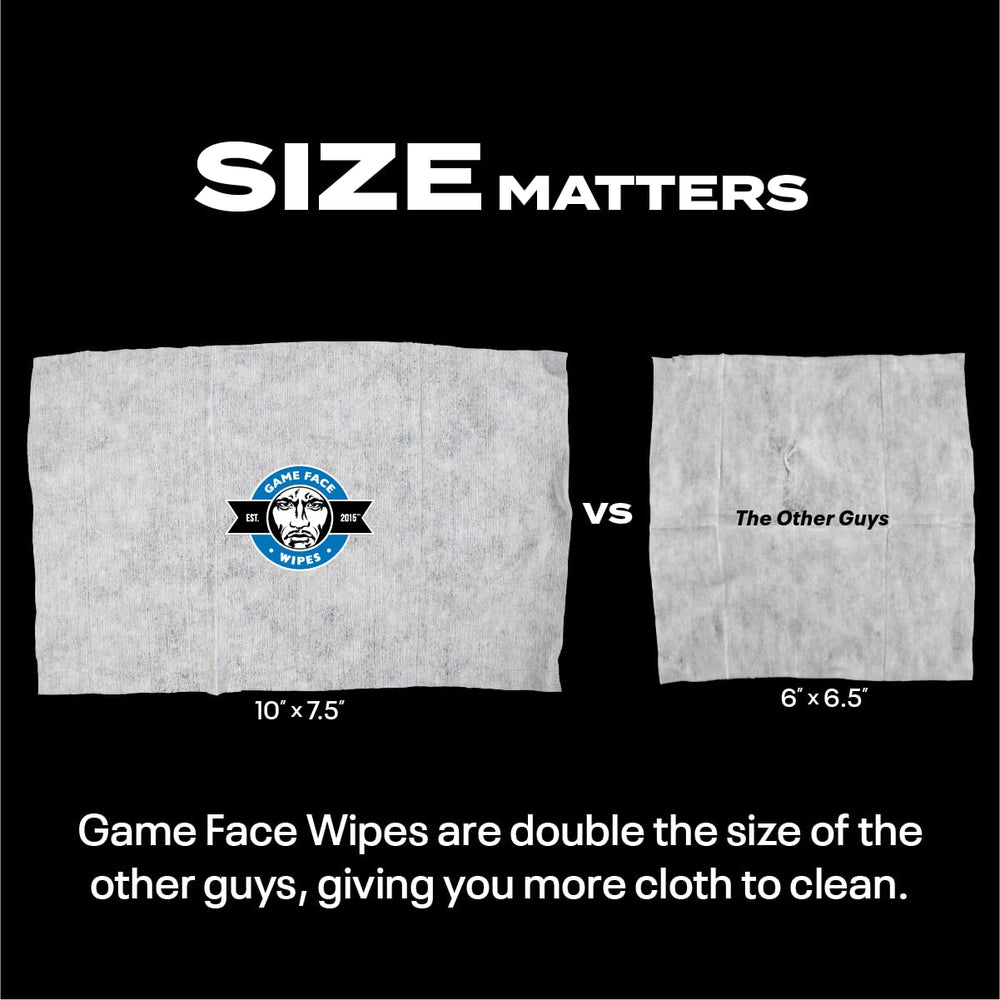 Game Face Warrior Wipes compostables, option écologique pour un mode de vie responsable.