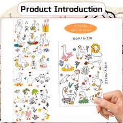 Designs oie amusants Gameza – motifs uniques sur chaque tatouage