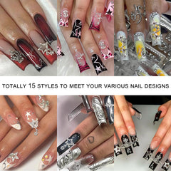 Ganepwns : cristaux incrust�s pour ongles, application facile.