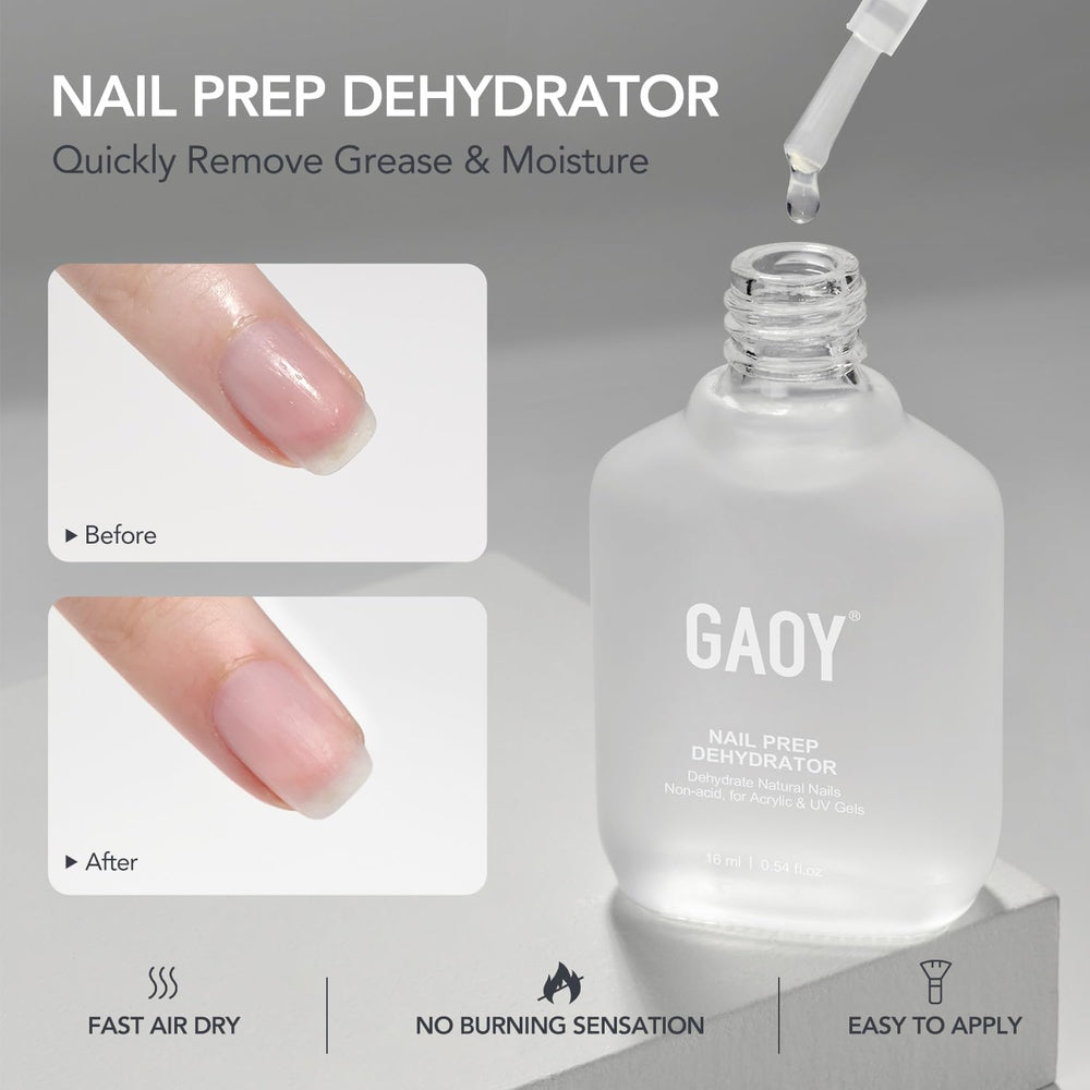 GAOY apprêt ongles, adhérence améliorée pour une pose durable
