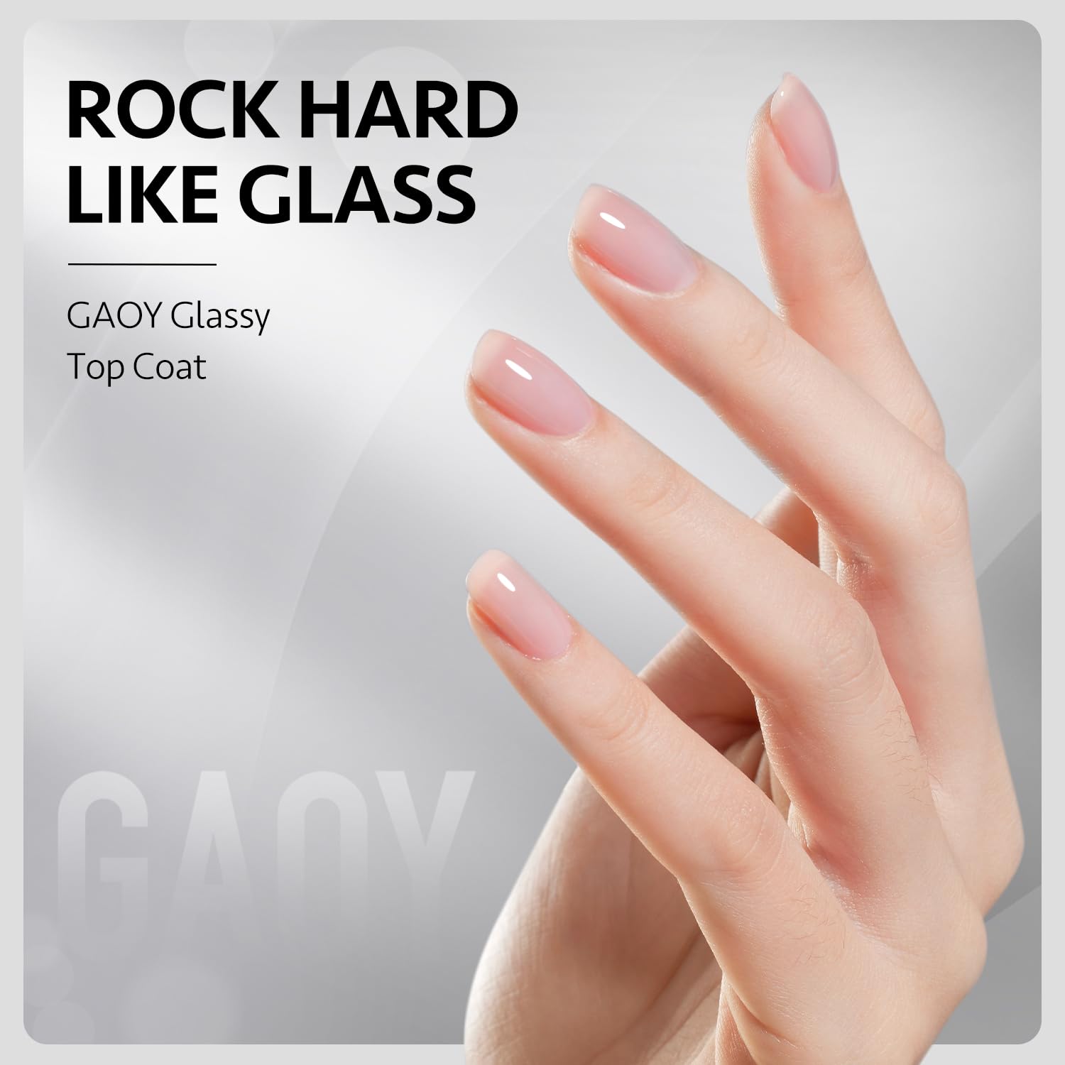 GAOY base-coat-sans-essuyage: base propre et rapide sous lumière UV.